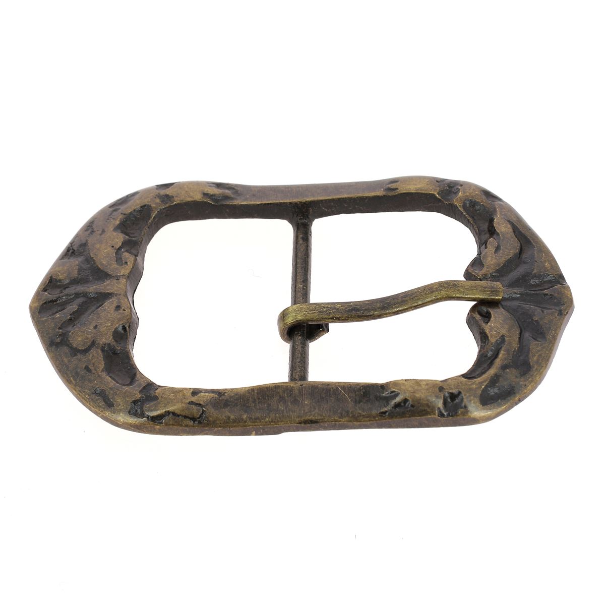 Boucle de ceinture double en laiton massif RAJ, style vintage, 38mm, bouclerie pour ceinture en cuir ou tissu.