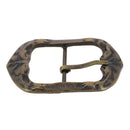 Boucle de ceinture double en laiton massif RAJ, style vintage, 38mm, bouclerie pour ceinture en cuir ou tissu.