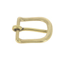 Boucle de bride en laiton massif de 20mm, pièce de bouclerie robuste pour accessoires en cuir ou textile.