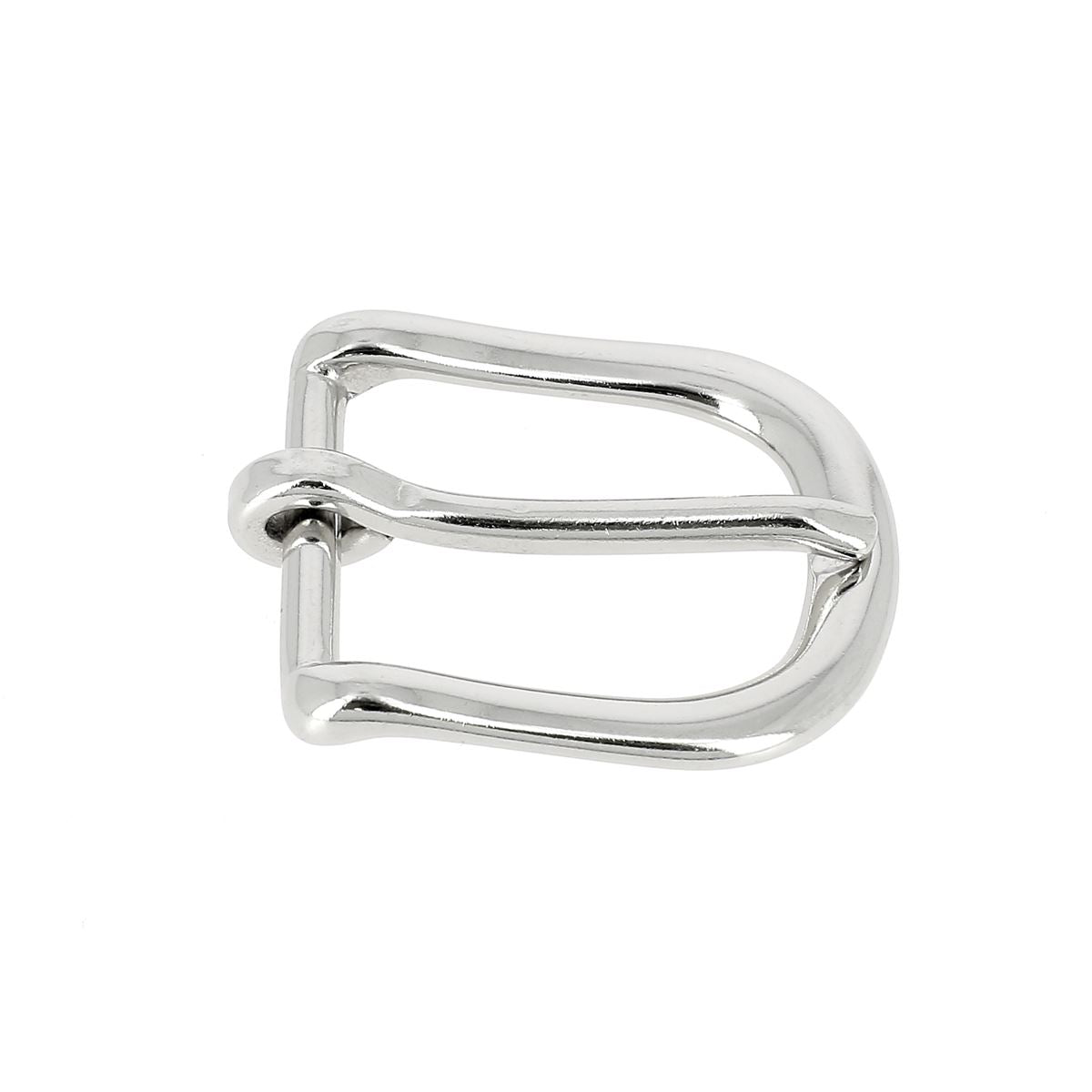 Boucle de bride en laiton massif de 20mm, boucle de cliquet en laiton nickelé pour fixation robuste.