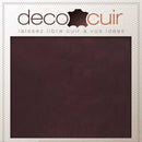 Peau entière de cuir de basane française, finition aniline, couleur bordeaux, pour artisanat et maroquinerie.