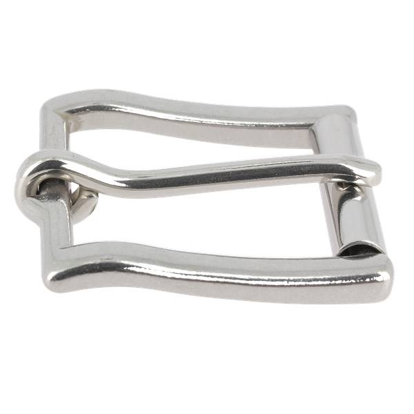 Boucle de ceinture à rouleau ANA en inox, boucle de ceinture robuste et élégante, design simple et fonctionnel.