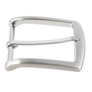 Boucle de ceinture ÉDI en nickelé satiné, 40 mm, bouclerie pour ceinture en acier.