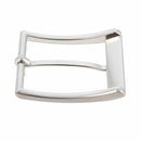 Boucle de ceinture JAK en nickel-free satiné, 40 mm, bouclerie pour ceinture en acier ou cuir.