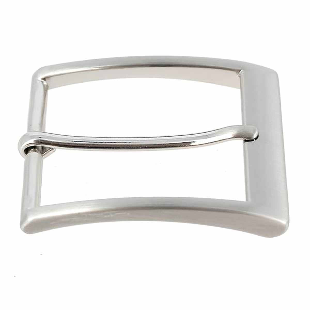 Boucle de ceinture JAK en nickel gratuit, finition satinée, 40 mm, pour boucle de ceinture en bouclerie.