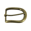 Boucle de ceinture SAM en laiton vieilli, style boucle de ceinture en bouclerie, finition rustique, 40 mm de large.