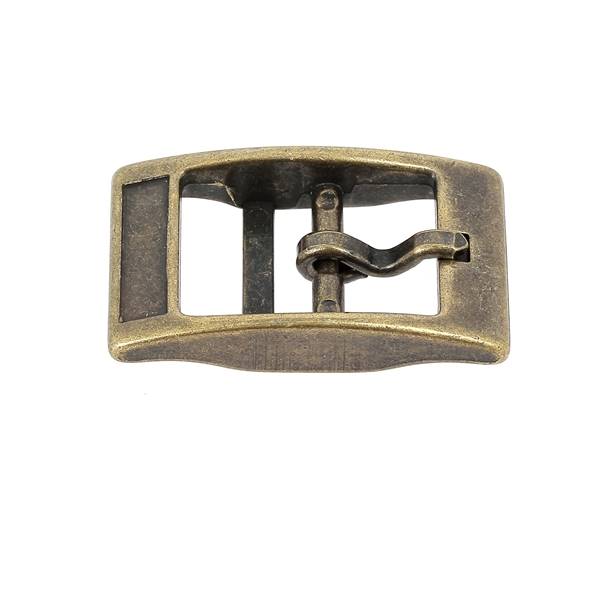 Boucle de ceinture double KIM en bouclerie, finition en acier robuste, pour accessoires de mode ou artisanat.