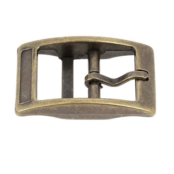 Boucle de ceinture double KIM en bouclerie, finition élégante, pour ceinture robuste et durable, vue de face.