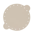 Découpe pour bourse en cuir beige de la marque Deco Cuir, pièce en cuir pour fabriquer ou réparer une bourse.