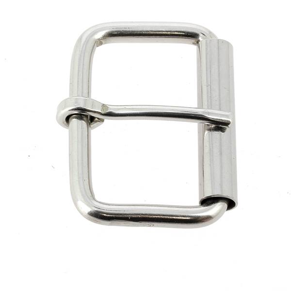 Boucle de ceinture en fil rond à rouleau CAN en inox, boucle de ceinture robuste pour accessoires de mode.
