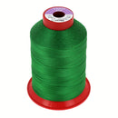 Bobine de fil polyester GRAL N°30 Coats, 1000m vert moyen pour couture et mercerie, image montrant la bobine.