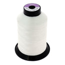 Bobine de fil polyester blanc Coats GRAL N°40, 1000m, pour couture et mercerie, visible en image.