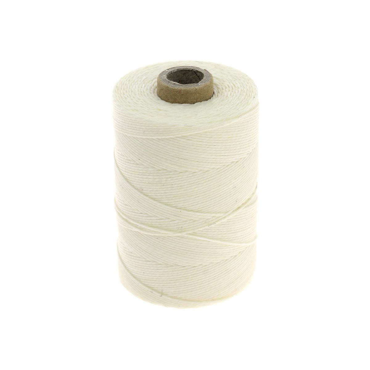 Bobine de fil de lin poissé naturel de la marque Campbell's, accessoire de mercerie pour couture et broderie