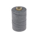 Bobine de fil de lin poissé gris clair de la marque Campbell's, mercerie pour couture et travaux manuels.