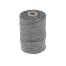 Bobine de fil de lin poissé gris clair de la marque Campbell's, parfait pour la mercerie et les travaux de couture.
