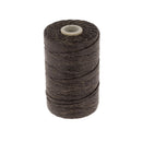 Bobine de fil de lin poissé Campbell's couleur chocolat, mercerie, coton marron pour couture et travaux créatifs.