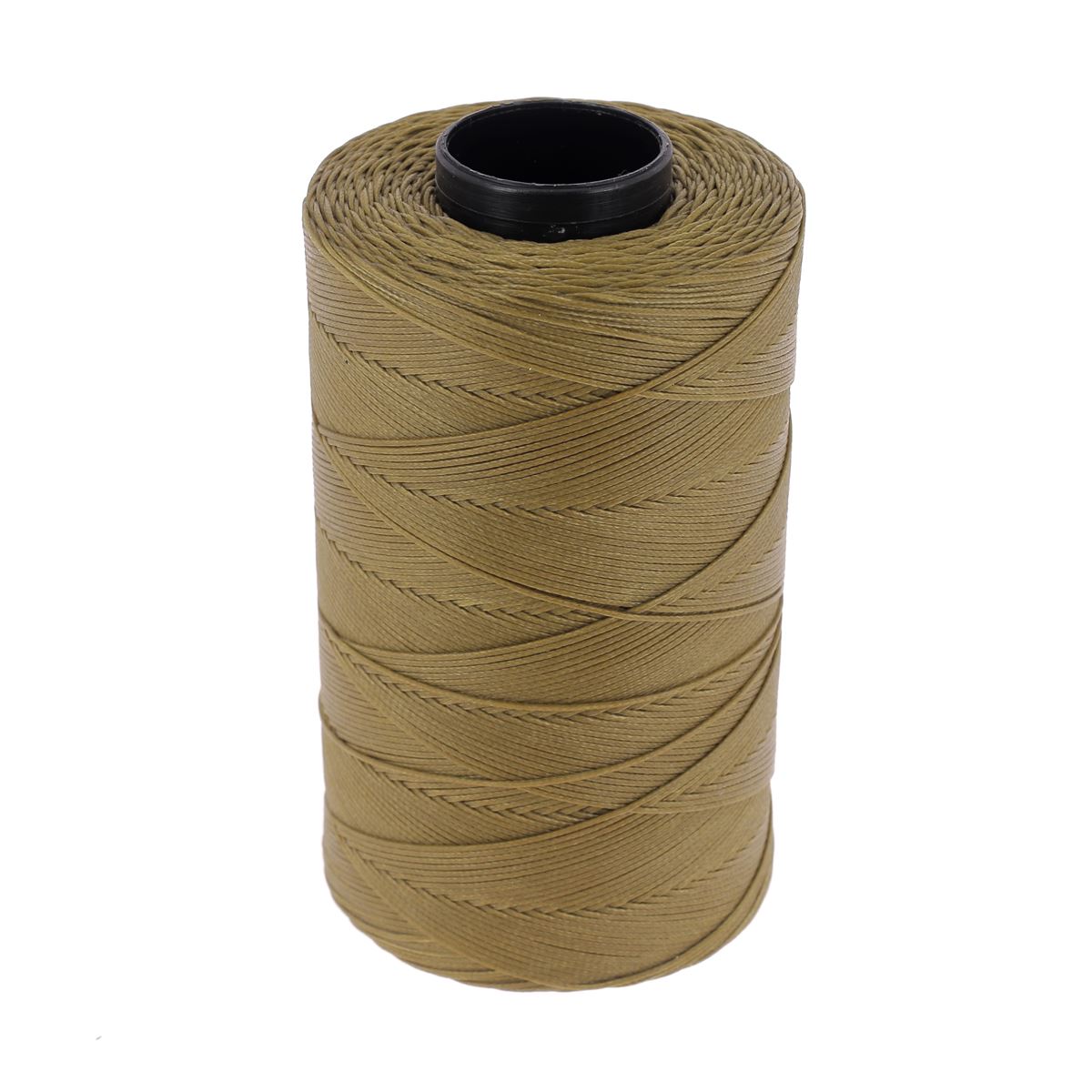 Bobine de 500m de fil polyester tressé et ciré Savane, diamètre 0,8mm, pour couture et travaux de mercerie.