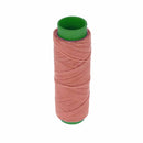 Bobine de 100m de fil polyester tressé et ciré Vieux Rose, diamètre 1mm, pour couture et travaux de mercerie.