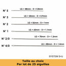 Lot de 25 aiguilles sellier à bout rond pour couture, marque Autres, idéal pour travaux de mercerie.
