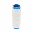 Bobine de fil polyester tressé et ciré blanc de 0,8 mm de diamètre, mercerie, longueur 100 m, marque Autres.