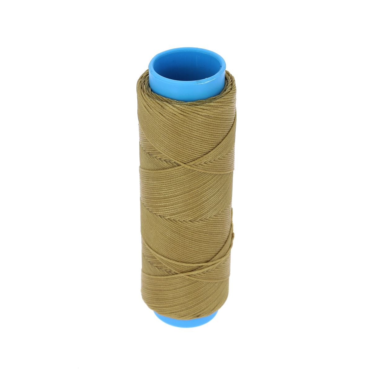 Bobine de 100m de fil polyester tressé et ciré, diamètre 0,8mm, de la marque Savane, utilisée en mercerie.