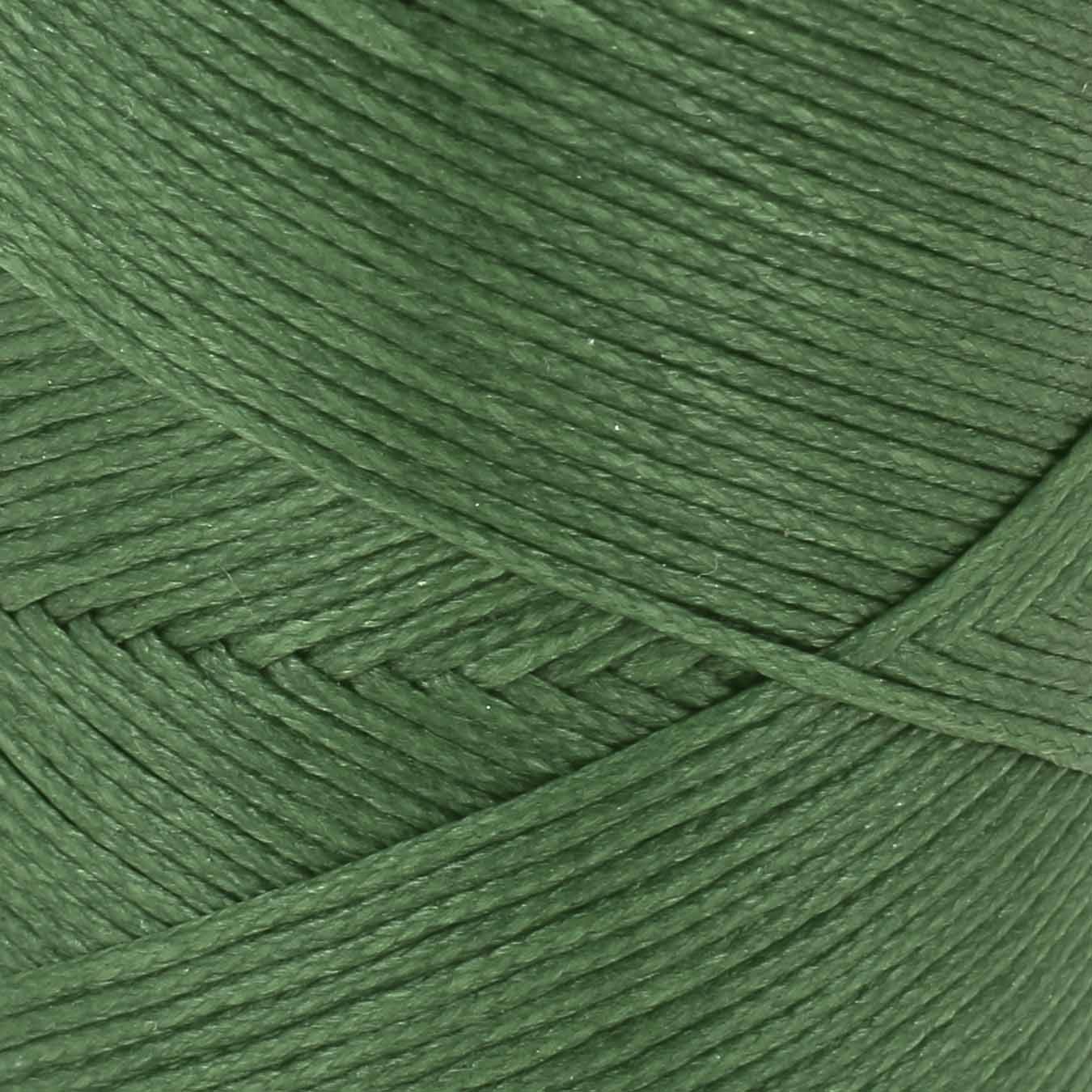 Bobine de 100m de fil polyester tressé et ciré vert de 0,8mm, mercerie, pour couture et bricolage.