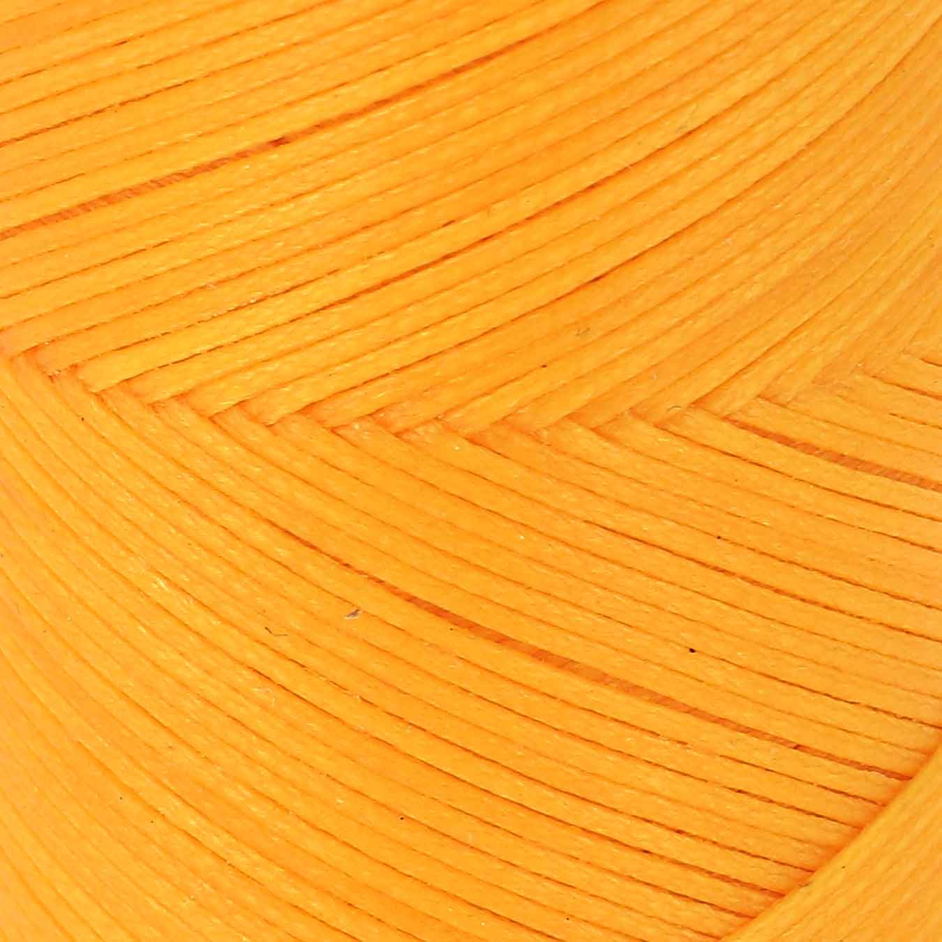 Bobine de 100m de fil polyester tressé et ciré de 1mm en jaune, idéal pour la mercerie.