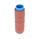 Bobine de 100m de fil polyester tressé et ciré Vieux Rose de 0,8mm, idéal pour couture et mercerie.