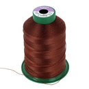Bobine de fil polyester GRAL N°20 Coats, 600m, couleur marron moyen, pour couture et mercerie.