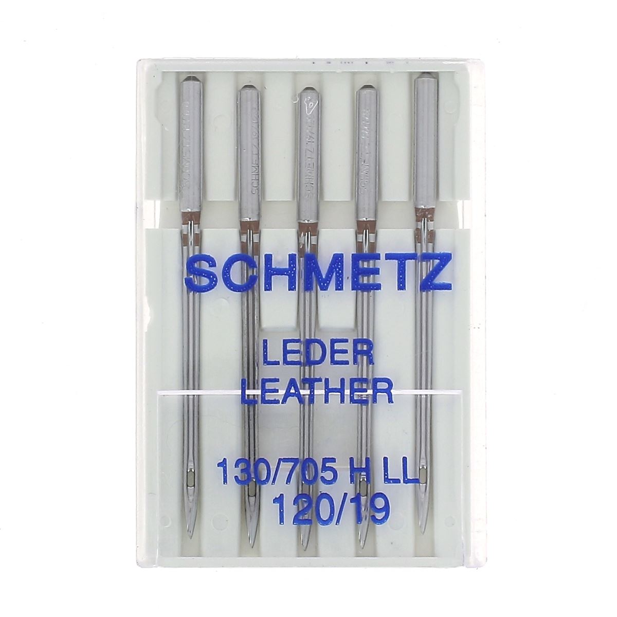 Lot de 5 aiguilles en CUIR pour machine à coudre Schmetz, outils de mercerie pour couture cuir.
