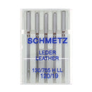 Lot de 5 aiguilles en CUIR pour machine à coudre Schmetz, outils de mercerie pour couture cuir.