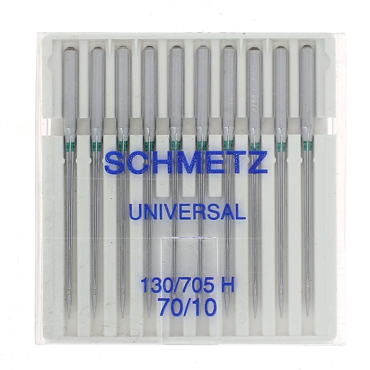 Lot de 10 aiguilles universelles pour machine à coudre Schmetz, idéales pour différents tissus, mercerie.