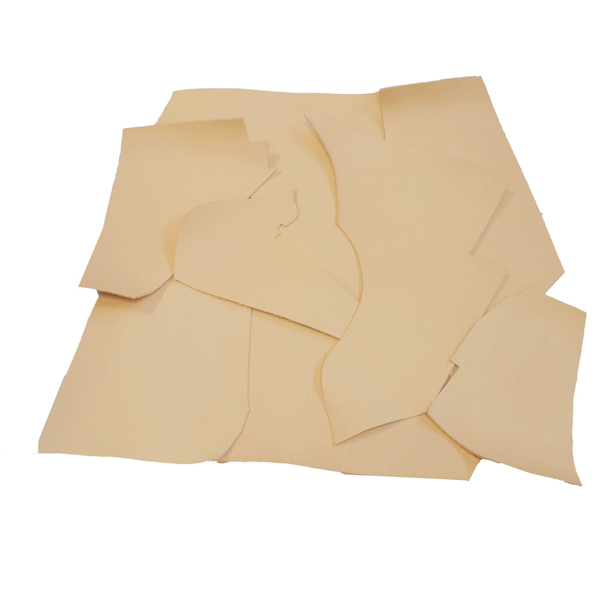 Chutes de cuir de veau végétal naturel imperméabilisé MAYA, épaisseur 2 mm, en 1 kg, de la marque Deco Cuir.