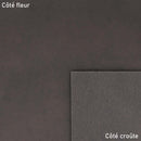 Peau de cuir en cuir de croupon tannage végétal marron, texture naturelle et finition authentique.
