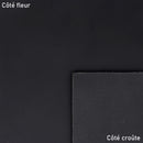 Morceau de cuir de croupon tannage végétal noir, pièce de cuir authentique pour artisanat ou maroquinerie.