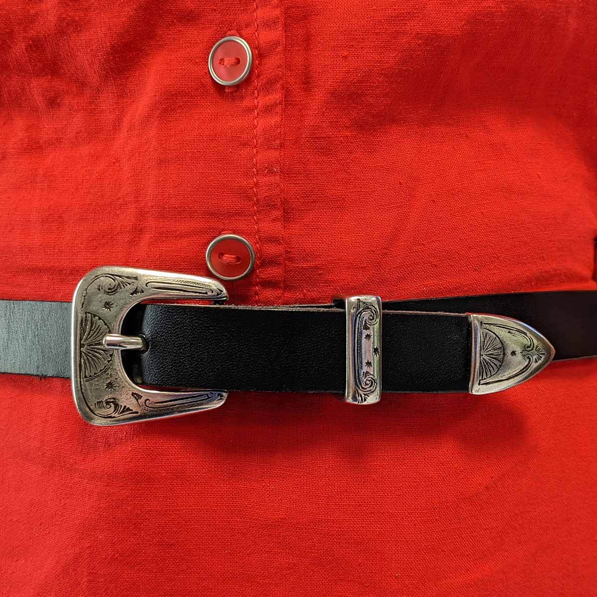 Bouclerie de ceinture mexicaine SOL, ensemble de boucles en métal, détails décoratifs pour ceinture stylée.