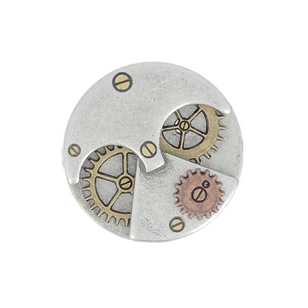 Concho à visser STEAMPUNK de 30 mm de la marque Ivan, accessoire décoratif pour bijoux ou vêtements.