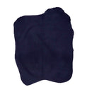 Peau de croûte de cuir de porc velours Velvet bleu marine, texture douce et souple, pour projets de maroquinerie ou décoration.