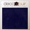 Peau de croûte de cuir de porc velours VELVET bleu marine, texture douce et souple, pour création de maroquinerie ou couture.