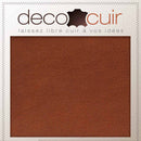 Peau de croûte de cuir de porc velours VELVET couleur brique, texture douce et veloutée, pour création de cuir.