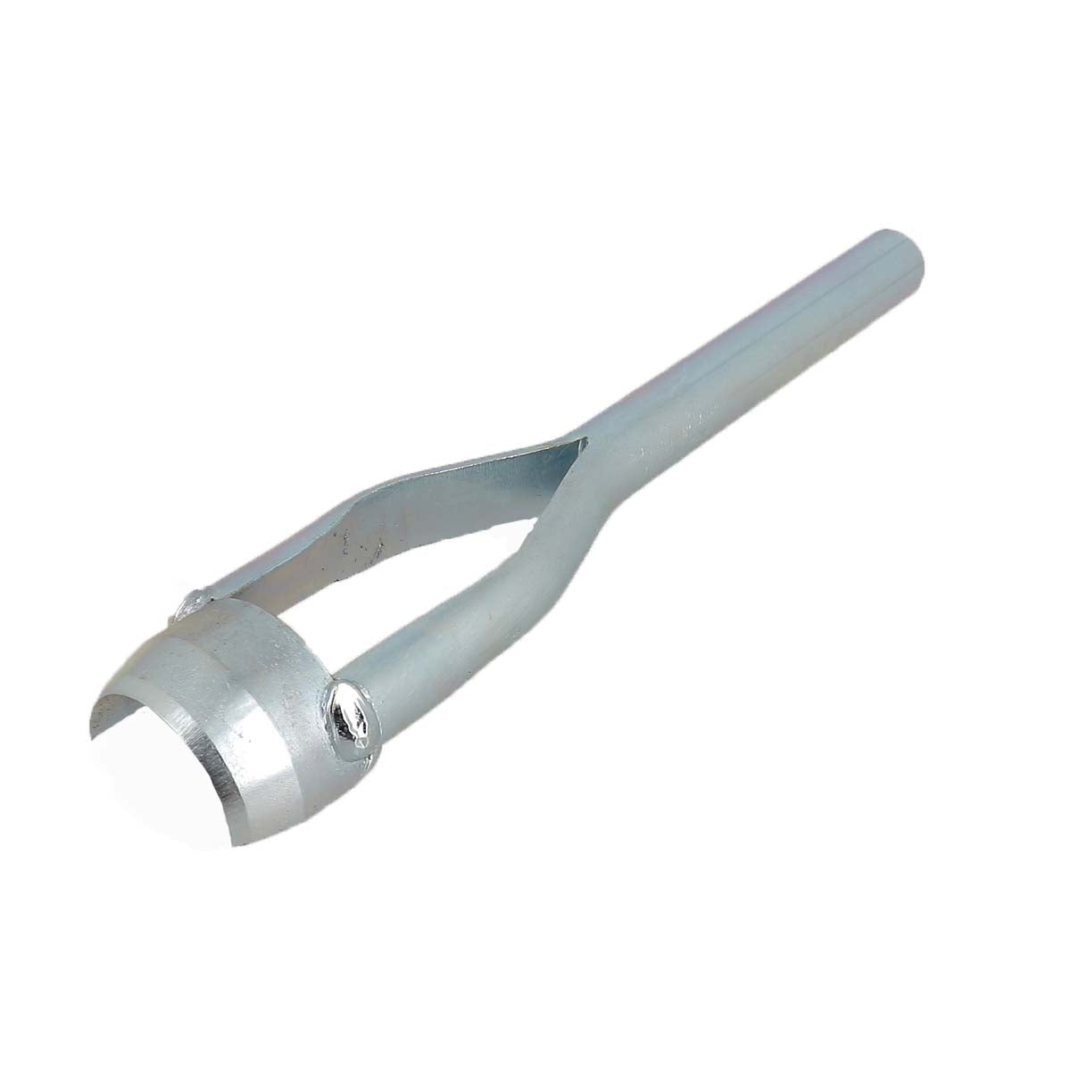 Emporte-pièce à frapper rond Deco Cuir, outil pour cuir, visible en action sur une ceinture en cuir.
