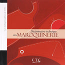Dictionnaire technique de la maroquinerie CTC, livre illustré avec descriptions détaillées des matériaux et techniques de maroquinerie.