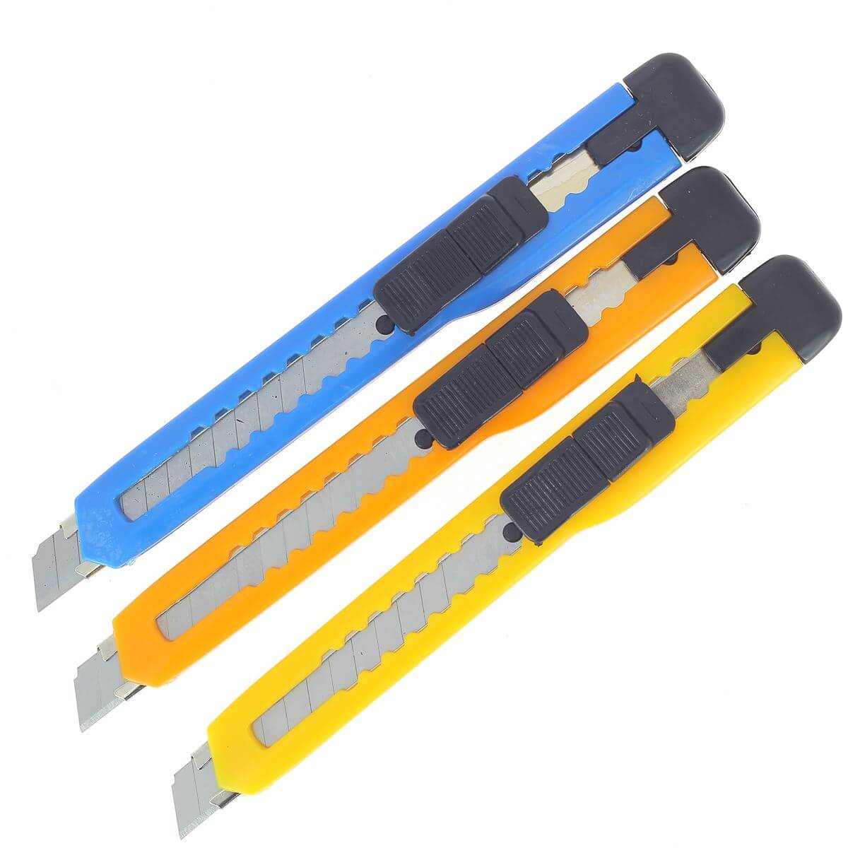 Lames de rechange pour cutter 9 mm, lot de 10, en acier, utilisées pour couper divers matériaux, de marque Autres.