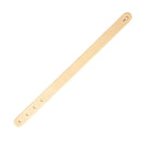 Découpe pour bracelet en cuir naturel de 24,5 x 1,5 cm, fabriquée par Deco Cuir, personnalisable pour adultes.