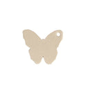 Découpe de cuir en forme de grand papillon pour porte-clés, de la marque Deco Cuir, en cuir naturel à personnaliser.