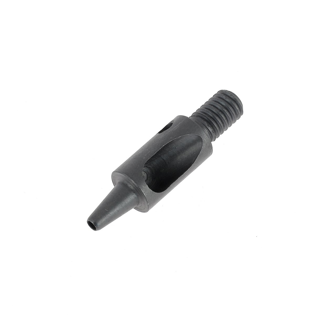 Embout emporte-pièce rond pour presse d'établi, outil robuste pour découpe précise en atelier.