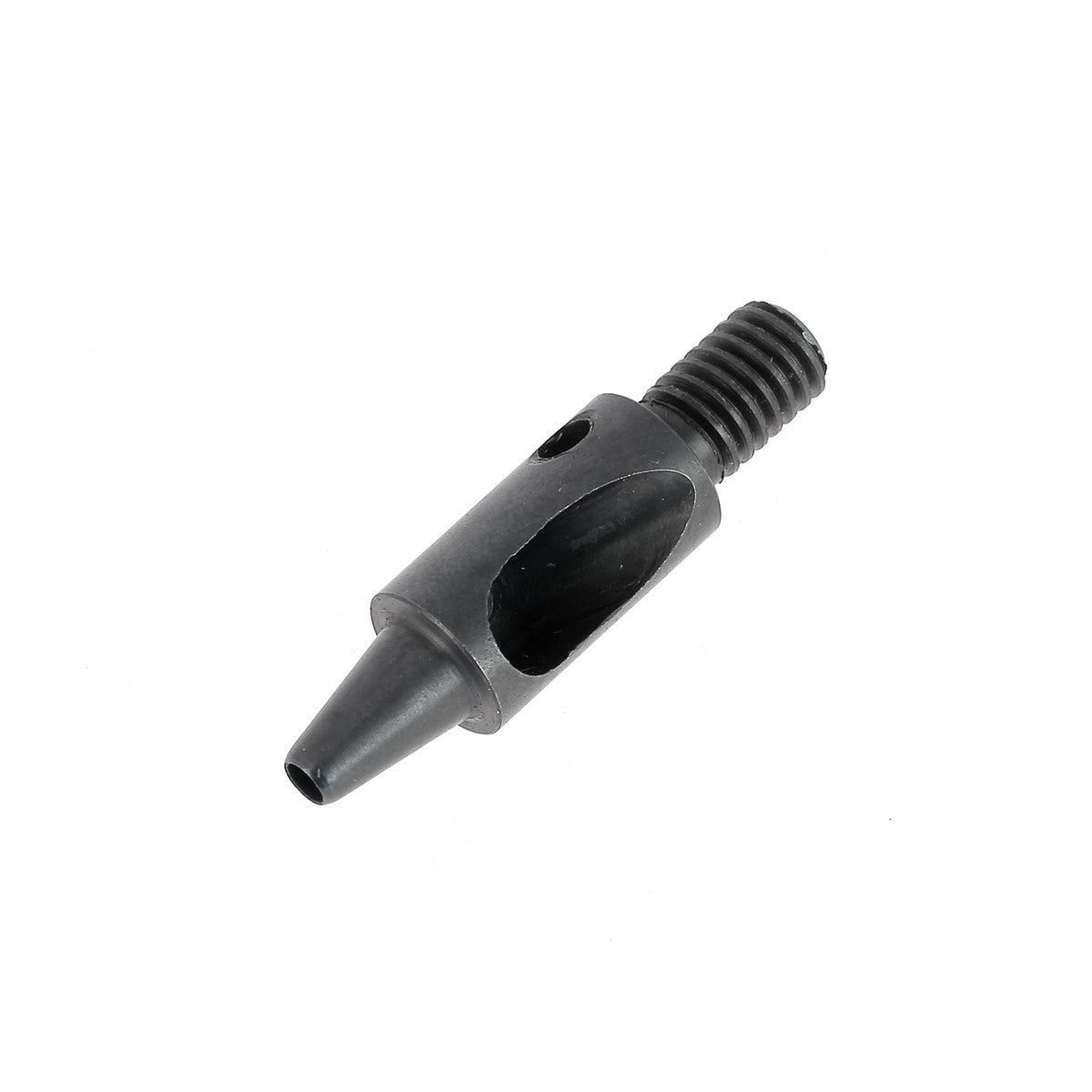 Embout emporte-pièce rond pour presse d'établi, outil de coupe en métal robuste, utilisé pour découper des formes précises.