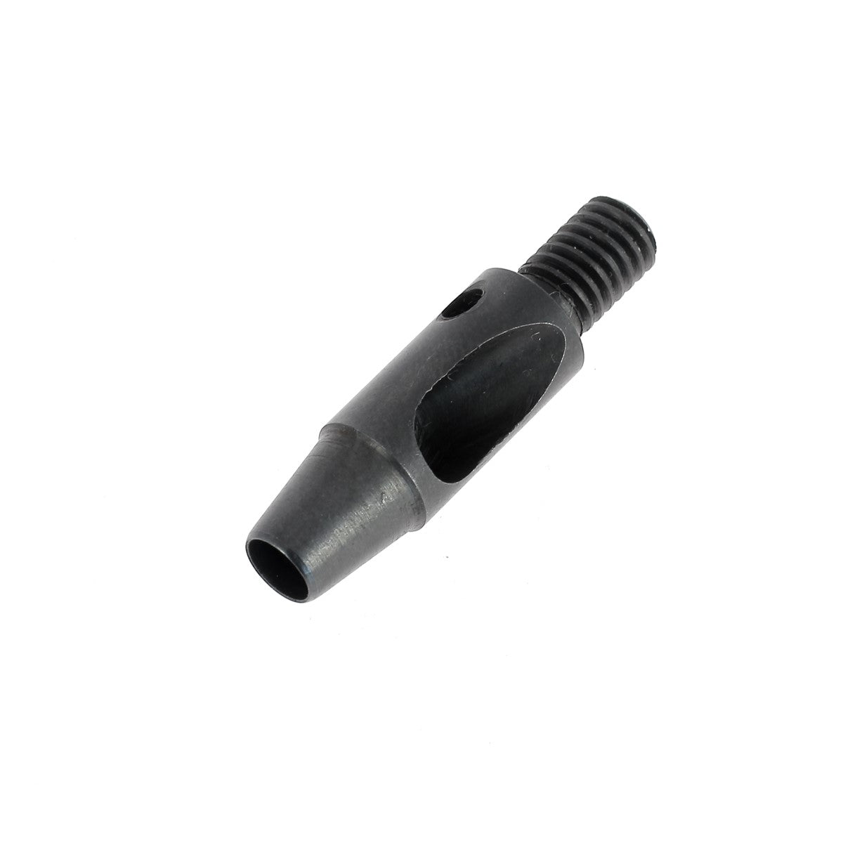 Embout emporte-pièce rond pour presse d'établi, outil de bricolage en métal, utilisation pour découpe précise.