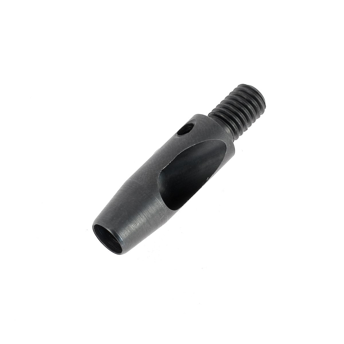 Embout emporte-pièce rond pour presse d'établi, outil robuste en métal pour perçage précis.