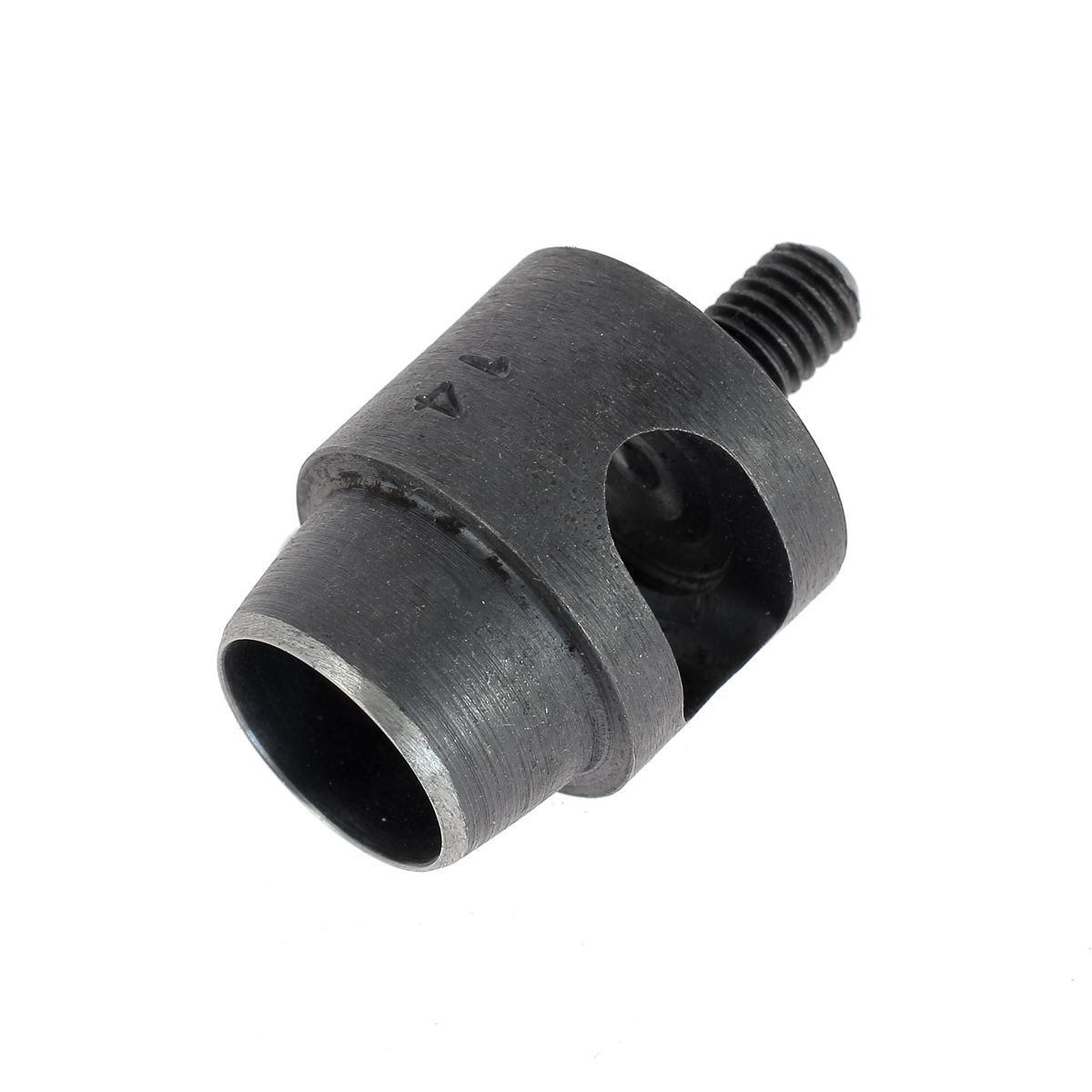 Embout emporte-pièce rond pour presse d'établi, outil de découpe en métal robuste, compatible avec diverses presses d'établi.
